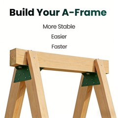 4 Pcs EZ Frame Wooden Swing , A-Frame Bracket for Set Beam, Fitting, High Str…