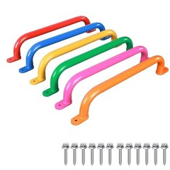 17 Inch Set of 6 with 6 Colors Steel Safety Playground Handles – Indoor