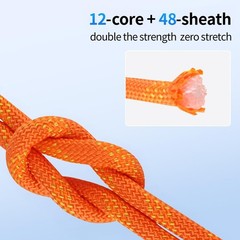 100Ft 1/2 Inch Heavy Duty Climbing Rope – for Tree Swing, Pulling, Outdoor & …