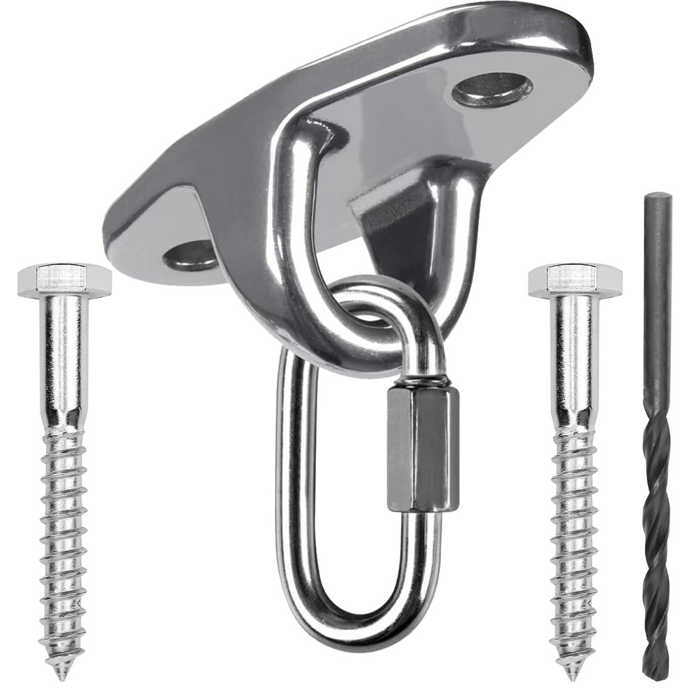 Stainless Steel Heavy Duty Swing Hanger, Eye Hooks with Brackets Wooden and C…