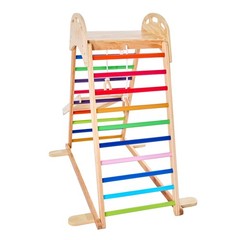 Uimoso Indoor Wooden Jungle Gym 4-in-1 Playset for Kids