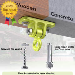 Swing Hangers for Wooden Sets Pack of 2 Heavy Duty Swingset Hardware with Lockin
