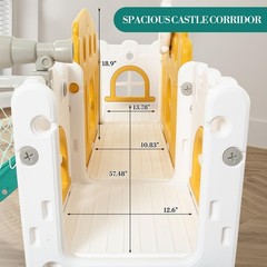 8 in 1 Toddler Climber Slide Playset Outdoor Indoor Slide Playset for Kids