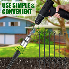 Earth Ground Anchor 18 Inch Spiral Blade Heavy Duty Earth Anchors Swing Set Anch