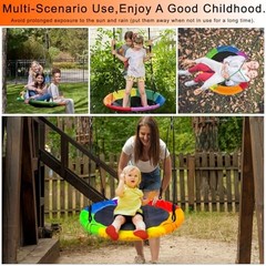 40″ Saucer Tree Swing for Kids – 500Lb Weight Capacity, Waterproof Six Colours
