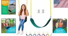 Transform Your Backyard with This Green Heavy Duty Swing Seat – 300 lbs Capacity