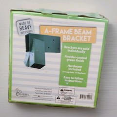 A-Frame Bracket Swing Set Bracket with Mounting Hardware (Green)