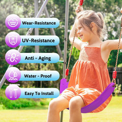 Ninja Warrior Obstacle Course for Kids,2X56Ft Slackline with 12 Accessories,Sauc