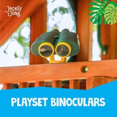 Jack and June Green Yellow Rotating Playset Binoculars Compatible