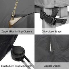 Porch Swing Cover 86Inch Waterproof 600D Oxford Hanging Outdoor Swing Cover G…