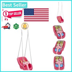 Convertible Snug ‘n Secure Swing in Magenta – Safe for Infants & Toddlers 50 lbs