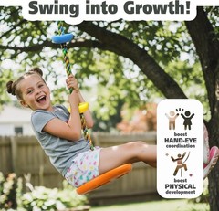 Tree Swing for Kids Rope Swing for Tree Climbing Rope for Kids Heavy Duty Dis…