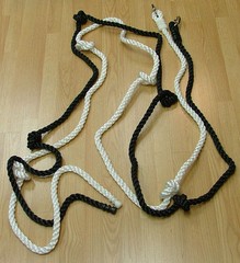 Climbing Rope Cargo Net Swing Set climbing net Playground ROPE Play Set White