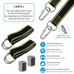 Tree Swing Hanging Straps Kit – Holds 1800 lbs (SGS Certified), 5ftx2 5FTx2