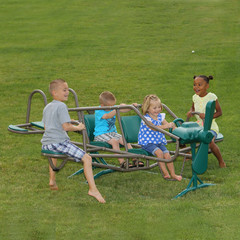Lifetime Kids’s Ace Flyer Metal Teeter Totter, Green and Brown (90135)