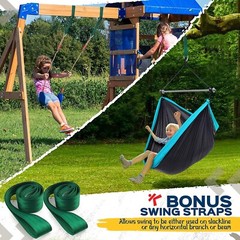 Branton Ninja Obstacle Course for Kids -2 x 50ft Ninja Kit