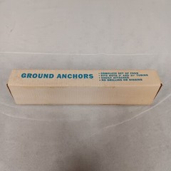 Turco Metal Swing Set Anchors 4 New In Box For 2″ Or 2.5″ Tubing 1970’s
