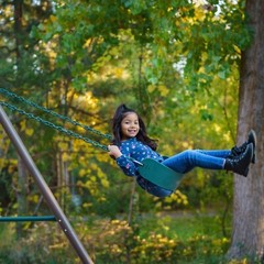 Lifetime 91137 9 Ft A-Frame Metal Swing Set Earthtone Kids Outdoor Playground