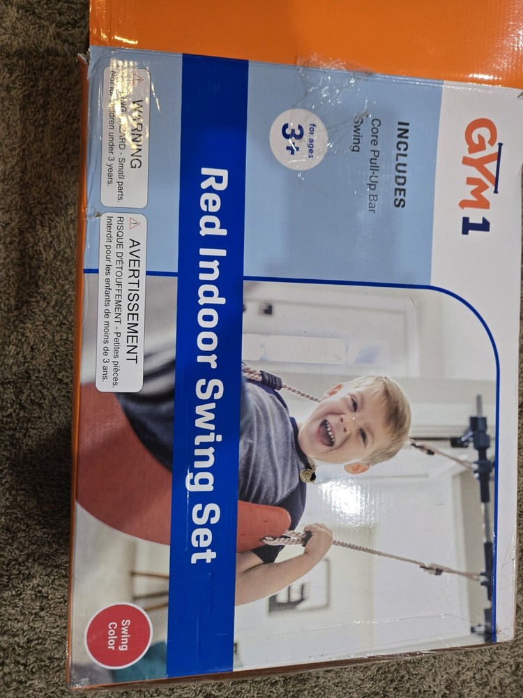 GYM1 Red Indoor Swing Set