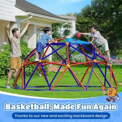 Zupapa 10FT Purple Climb Dome,Kids Gym,1000LBS Easy Assemble Outdoor Playset.