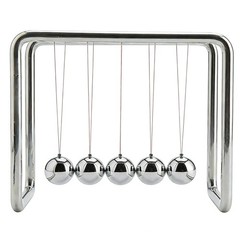 CERROPI Newtons Cradle, 25S+ Swing Time, Newton’s Pendulum 5 Balance Balls,…