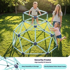 Kids Climber Dome – Sturdy Geometric Jungle Gym Outdoor Toy Ages 3-10