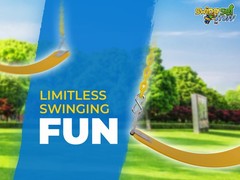 SWING SET STUFF INC COMMERCIAL RUBBER SEAT 5.5 FT COATED CHAIN (YELLOW) fun 0274