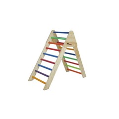 Fionafurn Pikler Triangle Ladder Foldable 2-in-1 Ramp Slide for 1-7 Multi