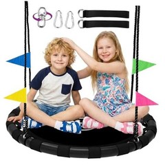 Saucer Swing for Kids & Adults, 900lbs Weight Capacity Heavy Duty Tree 40 Inch