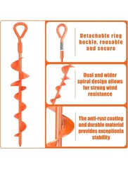Safetect Ground Anchors Screw in 15 Inch, Heavy Duty Earth Anchor Stakes for …