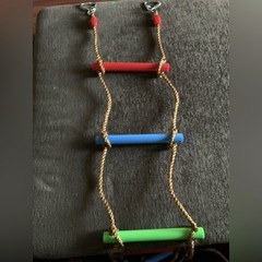 RAINBOW CRAFT 6.6FT CLIMBING ROPE LADDER NINJA LADDER FOR KIDS – NEW