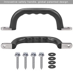Set of 2 Non-Slip Solid Playground Safety Handles, Swing Set Kids Safety Hand…