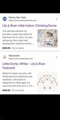 Lily and River little DOME climb, hang and play ages 2-6 indoor playground USED