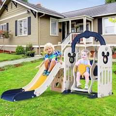 Toddler Climber Slide and Swing Set Kids Baby Playground Climber Slide Playset