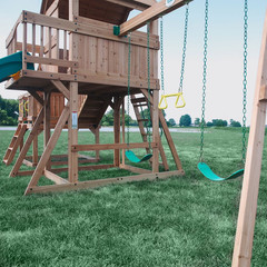 Backyard Discovery Malibu Cedar Swing Set FREE SHIPPING USA