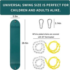 250 lbs Capacity Heavy Duty Swing Seat – Durable Outdoor Accessory for Playtime