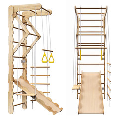 Foldable Pikler Climber – Montessori Toddler Gym Set with Ladder (100lb)