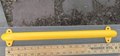 New Yellow Metal Playground Safety Handle 17″,Outdoor Swing Set Grab Bar+4Screws