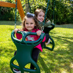 Dual-Ride Glider Swing