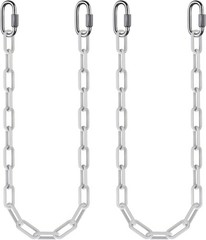 2Pcs 80″ Coated Swing Chain W/ Carabiners 1000 LBs Capacity Heavy Duty Hanging