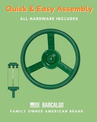 Jungle Gym Steering Wheel for Kids, Easily Mounted on Any Wall Panel, Swing S…