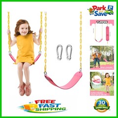 Single Swing Kit for Kids: Easy Install Pink Backyard Swing Set Replacement