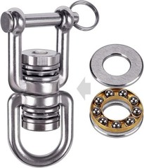 Heavy-Duty 360° Swing Swivel with 2 Bearings for Indoor/Outdoor Use