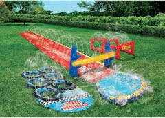 Exciting Aqua Blast Obstacle Course for Kids – 4 Players, Endless Summer Fun!