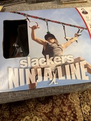 Slackers Ninja Line Slackline Obstacles Grip Ninja Warrior – Open Box Unused