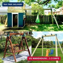 BETOOLL A-Frame 2 Brackets Swing Set Bracket with Mounting Hardware (Green)