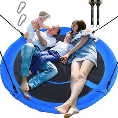 60″ Large Saucer Tree Swing for Kids Adults 900D Oxford Waterproof with 2pcs …