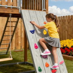 Rock Climbing Holds Set with Hardware for Kids Indoor Outdoor Playground Wall