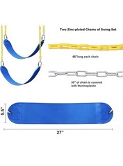 Heavy Duty Children Set Hardware Replacement Kit Including 2 Blue Swing Brackets
