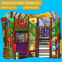 8 Pcs Playground Accessories Swingset Steering Wheel Safety Handles Plastic S…